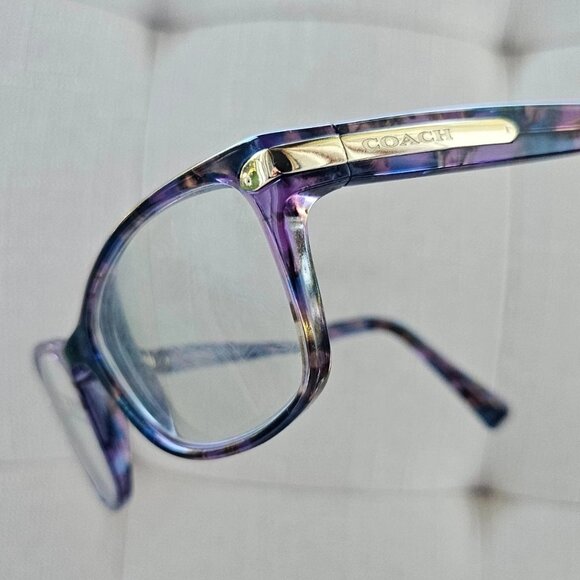 Coach Women Glasses HC6065 Confetti Purple 5288 Eye Wear Eyeglasses Frame only - Picture 1 of 12